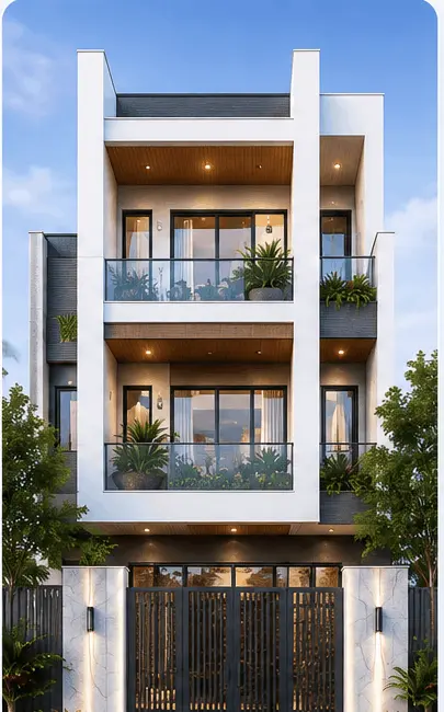 Mẫu nhà phố đẹp Xây Dựng Chất Việt