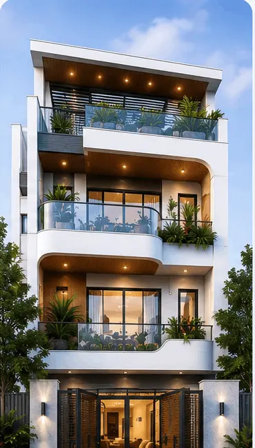 Nhà phố hiện đại Xây Dựng Chất Việt
